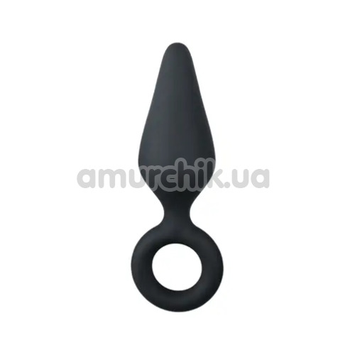 Анальная пробка Easy Toys Pointy Plug S, черная - Фото №1