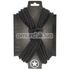 Мотузка Ouch! Bondage Rope 10 м, чорна - Фото №1