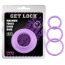 Набір з 3 ерекційних кілець Get Lock Magnum Force Cock Ring, фіолетовий - Фото №3