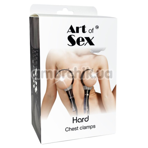 Затискачі для грудей Art Of Sex Hard Chest Clamps, чорні