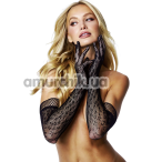 Перчатки Baci Leopard Lace Opera Glove, черные - Фото №1