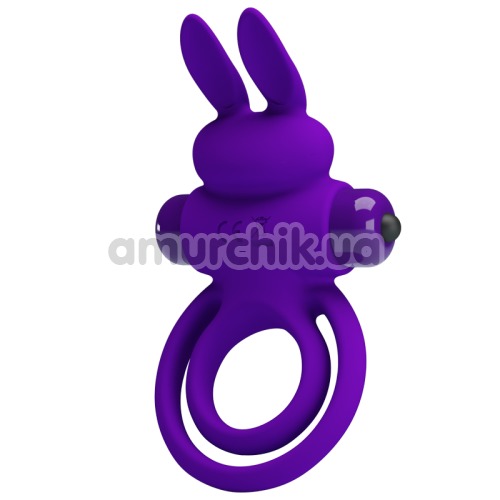 Віброкільце Pretty Love Vibrant Penis Ring III, фіолетове - Фото №1