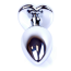 Анальная пробка с фиолетовым кристаллом Exclusivity Jewellery Silver Heart Plug, серебряная - Фото №5