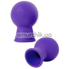 Вакуумні стимулятори для сосків Nippless Silicone Nipple Suckers, фіолетові - Фото №1