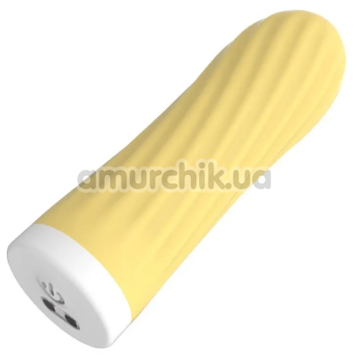 Кліторальний вібратор Boss Series Silicone Touch Vibrator, жовтий