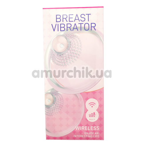 Вібратор для грудей Breast Vibrator PL-NV-07, прозорий