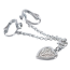 Зажимы для половых губ Intimate Heart-Shaped Chain, серебряные - Фото №2