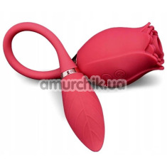 Симулятор орального секса для женщин с виброяйцом Boss Series Miss Coyness, розовый - Фото №1