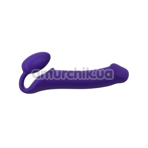 Безременевий страпон Strap-On-Me Silicone Bendable Strap-On XL, фіолетовий - Фото №1