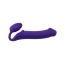Безременевий страпон Strap-On-Me Silicone Bendable Strap-On XL, фіолетовий - Фото №1