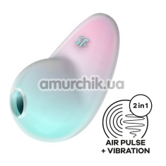 Симулятор орального секса для женщин с вибрацией Satisfyer Pixie Dust, бирюзовый - Фото №1