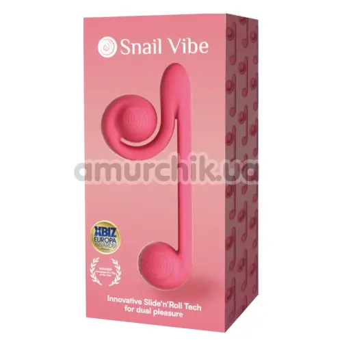 Вібратор для клітора і точки G Snail Vibe, рожевий