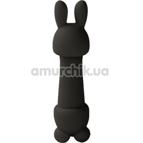 Кліторальний вібратор FeelzToys Mister Bunny, чорний - Фото №1