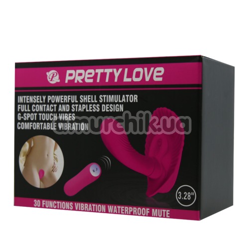 Вібратор для точки G Pretty Love Fancy Clamshell 014368-3, рожевий