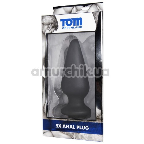 Анальная пробка с вибрацией Tom of Finland 5X Anal Plug, черная
