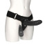Полый страпон с вибрацией Hi-Basic Basic Vibrating Strap On Harness, черный - Фото №1