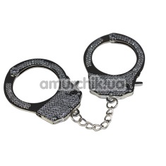 Наручники Fetish Pleasure Diamond Handcuffs, сріблясті - Фото №1