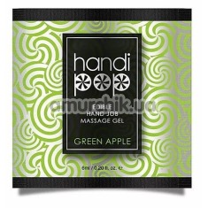 Гель для масажу Sensuva Handipop Green Apple - зелене яблуко, 6 мл - Фото №1