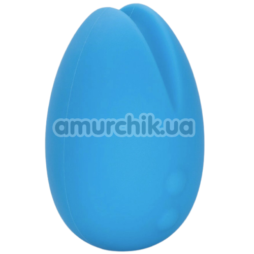 Кліторальний вібратор Silicone Marvelous EggCiter, блакитний - Фото №1