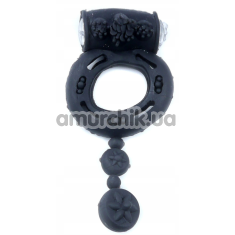 Ерекційне кільце з вібрацією Boss Series Vibro Cock Ring, чорне - Фото №1