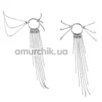 Браслеты для ног Bijoux Indiscrets Magnifique Feet Chain, серебряные - Фото №1