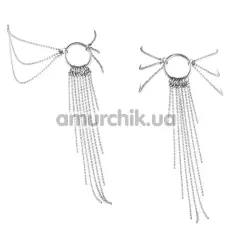 Браслети для ніг Bijoux Indiscrets Magnifique Feet Chain, срібні - Фото №1
