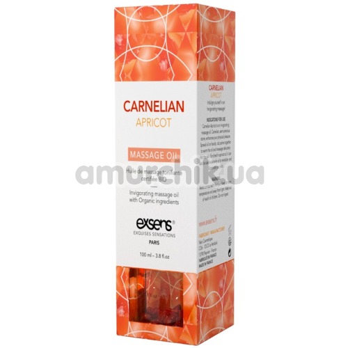 Масажна олія Exsens Carnelian Apricot Massage Oil - сердолік і абрикос, 100 мл