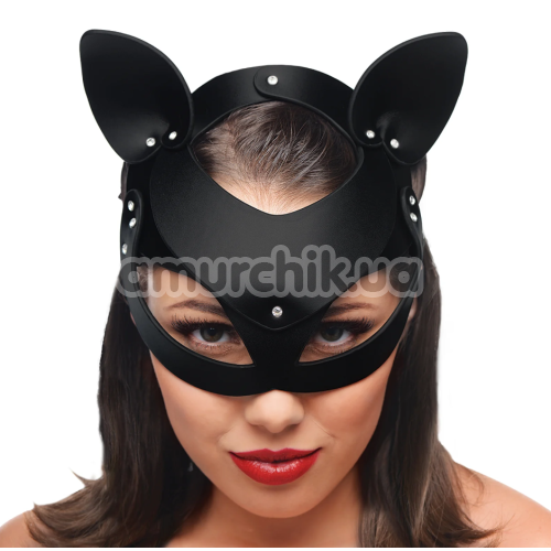 Набір Tailz Black Cat Tail Anal Plug & Mask Set: анальна пробка + маска, чорний