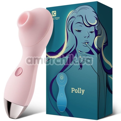 Симулятор орального секса для женщин с вибрацией KissToy Polly, розовый