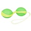 Вагинальные шарики Amor Gym Balls Duo, салатово-желтые - Фото №1