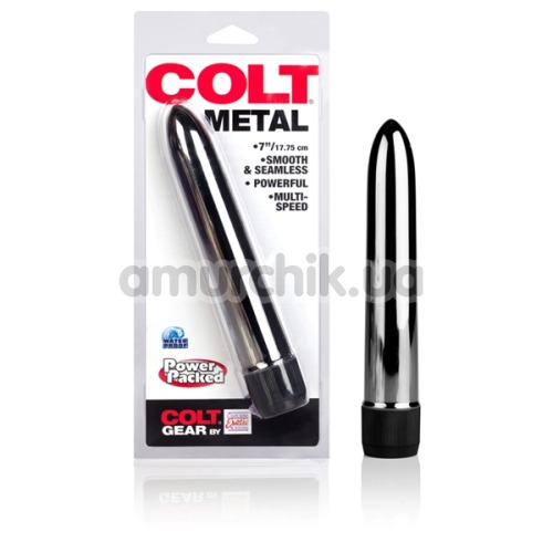Вибратор Colt Metal, 17.8 см