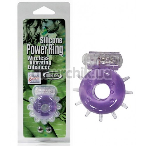 Эрекционное кольцо Silicone Power Ring Vibrator фиолетовое