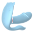 Анально-вагинально-клиторальный вибратор Cat Tirple, голубой - Фото №10
