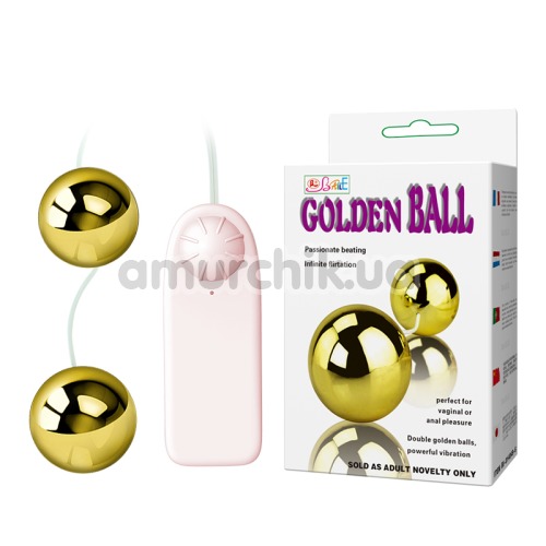 Вагінальні кульки з вібрацією Golden Ball, золоті