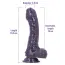 Фаллоимитатор с ароматом ежевики Delicious Dildo Berries 18.5 см, фиолетовый - Фото №6