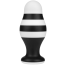 Анальна пробка Love Toy X-Missioner Butt Plug 6.5, чорно-біла - Фото №1