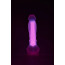 Фаллоимитатор Radiant Glow In The Dark Soft Silicone Dildo Large, розовый - Фото №10