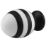 Анальная пробка Love Toy X-Missioner Butt Plug 5.5, черно-белая - Фото №2