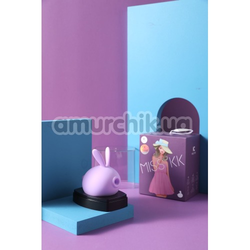 Симулятор орального сексу для жінок з вібрацією KissToy Miss КК, фіолетовий