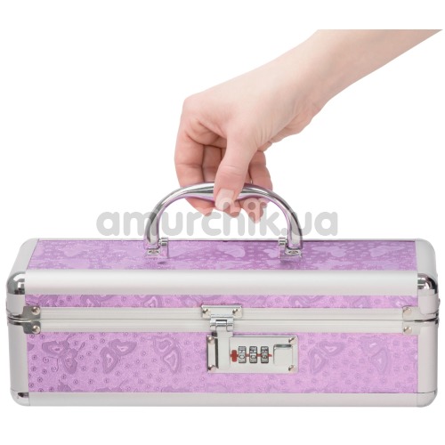 Кейс для хранения секс-игрушек The Toy Chest Lokable Vibrator Case, фиолетовый