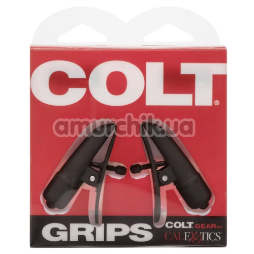 Зажимы для сосков с вибрацией Colt Grips, черные