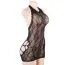 Платье Star Night Mesh Hollow-out Backless Mini Dress, черное - Фото №8