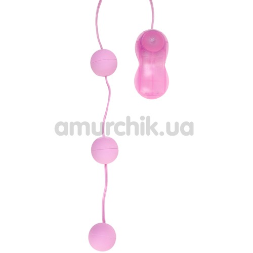 Анально-вагінальні кульки з вібрацією Power Balls рожеві