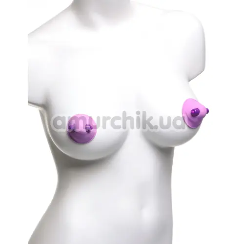 Вакуумные стимуляторы для сосков с вибрацией Fantasy For Her Vibrating Nipple Suck-Hers, фиолетовые