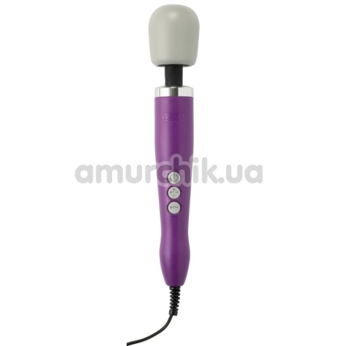 Универсальный вибромассажер Doxy Plug-In Vibrating Wand Massager, фиолетовый - Фото №1