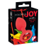 Анальная пробка с красным кристаллом Colorful Joy Jewel Red Plug Small, красная - Фото №5