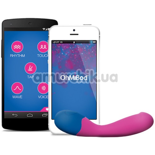 Вибратор OhMiBod BlueMotion App Controlled Nex 2, розовый