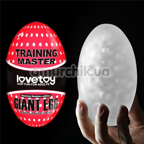Мастурбатор Lovetoy Giant Egg Stamina Noduled Edition, прозрачный