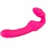 Безременевий страпон з вібрацією Double Teaser Vibrating Strapless Strap - On, рожевий - Фото №2