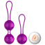 Набір вагінальних кульок з вібрацією Foxshow M3, фіолетоий - Фото №0